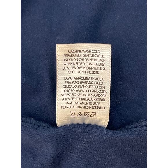 Time and Tru Casual Sleeveless Crewneck Flare Midi Dress Navy Blue L(12-14) - Picture 5 of 8